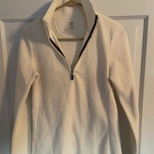 Cream 1/4 zip sweatshirt from the Gap